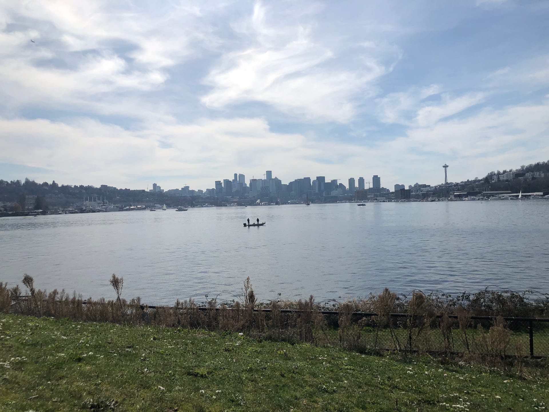 Seattle skyline across Lake Union